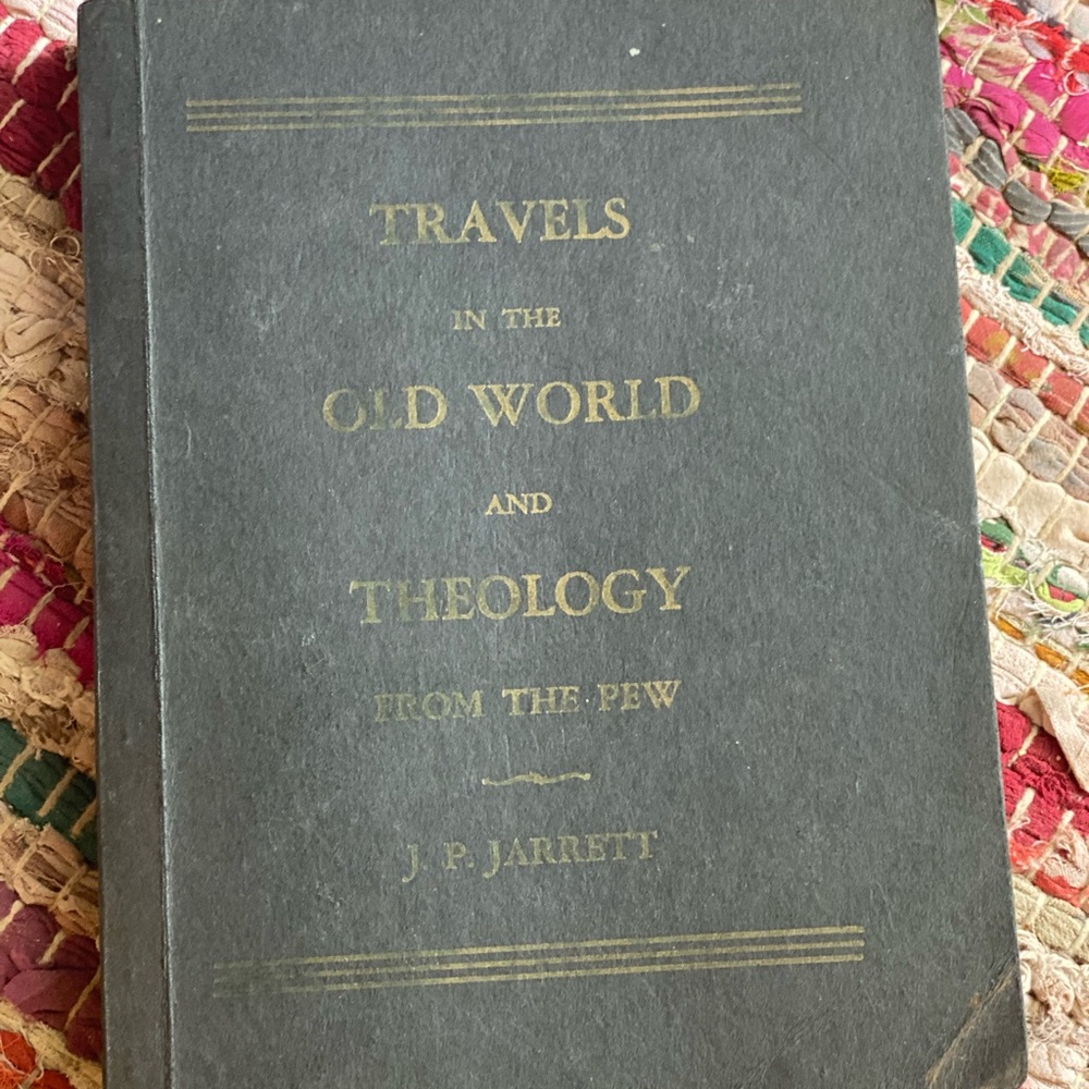 Black and Gold 'Travels in the Old World' Coffee Table Book